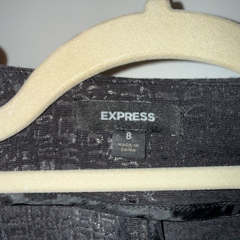 Express Embellished Ruffle Trim Blazer Jacket - Picture 3 of 6